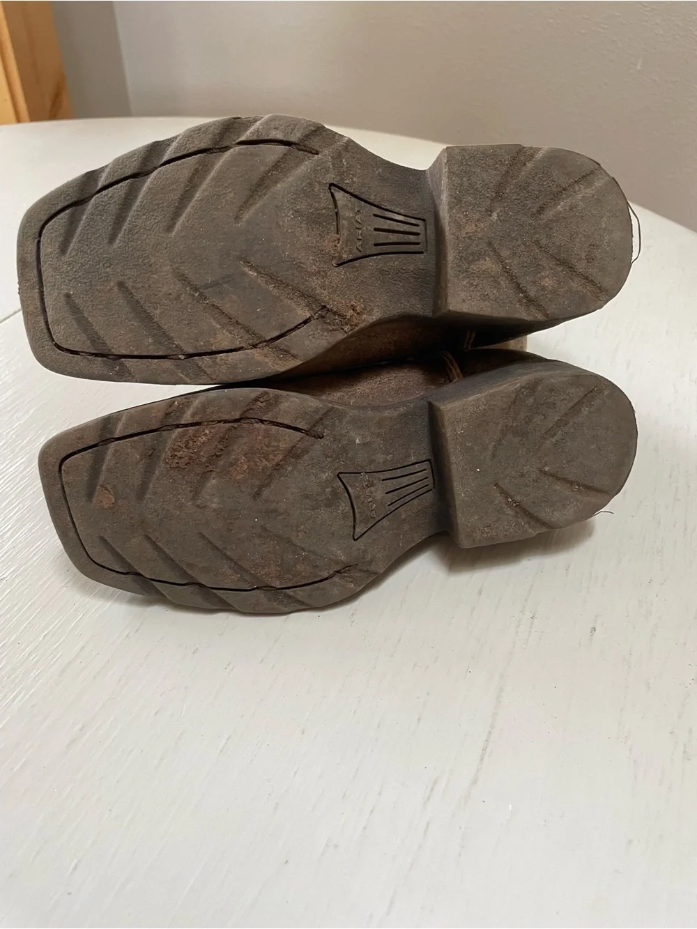 Ariat Tan/Brown Kids Suede Western Boots